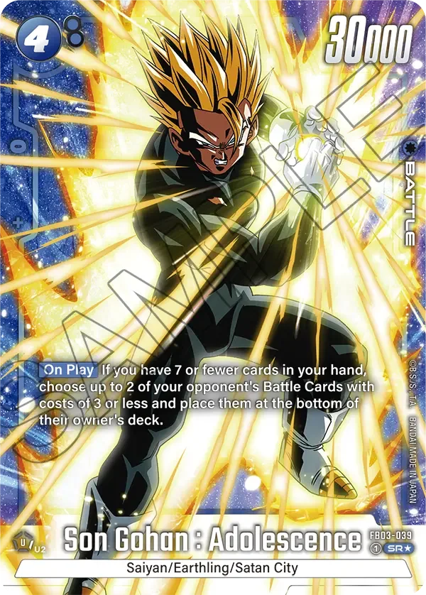 Son Gohan : Adolescence, Raging Roar FB03-039
