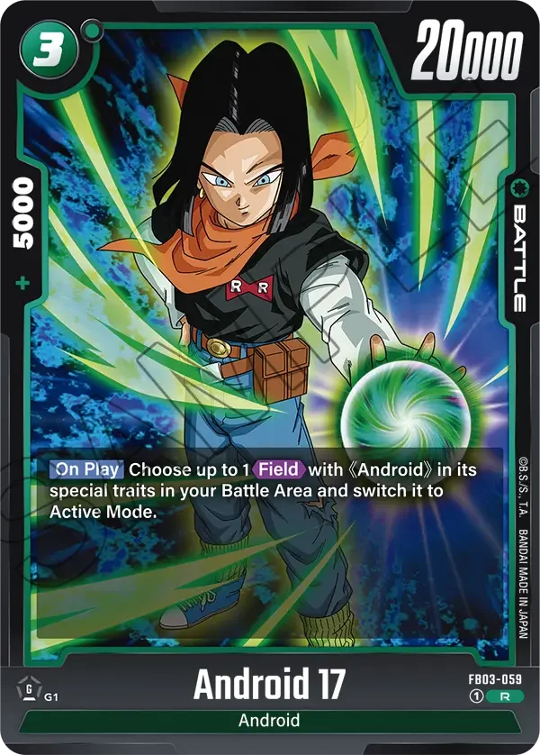 Android 17, Raging Roar FB03-059