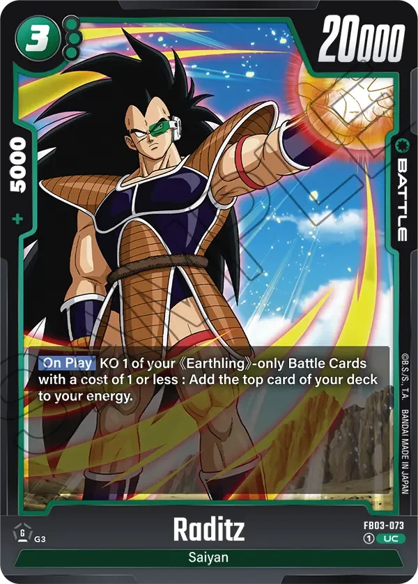 Raditz, Raging Roar FB03-073
