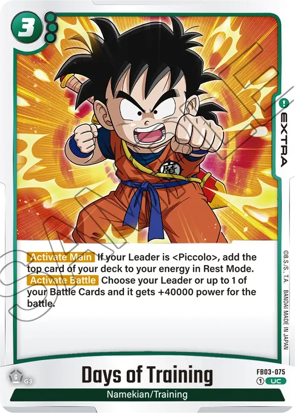 Days of Training, Raging Roar FB03-075
