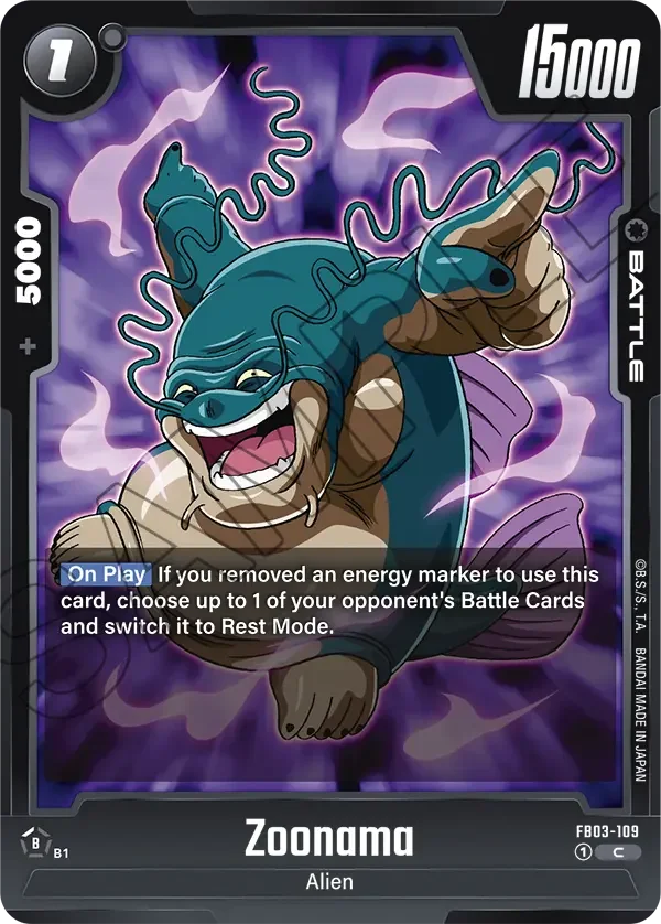 Zoonama, Raging Roar FB03-109