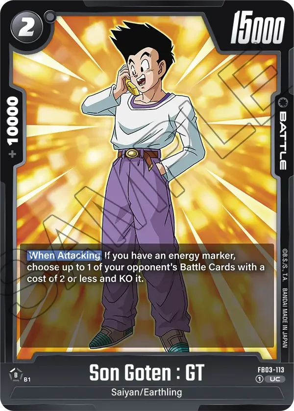 Son Goten : GT, Raging Roar FB03-113