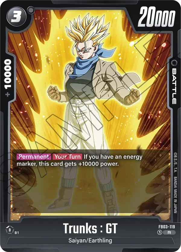 Trunks : GT, Raging Roar FB03-119