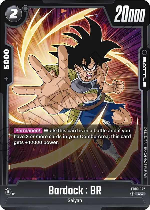 Bardock : BR, Raging Roar FB03-122