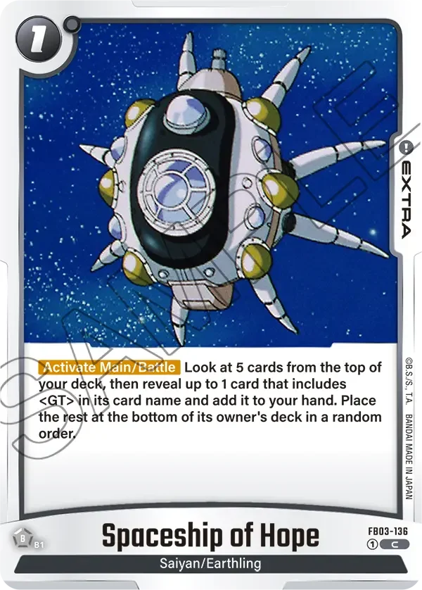Spaceship of Hope, Raging Roar FB03-136