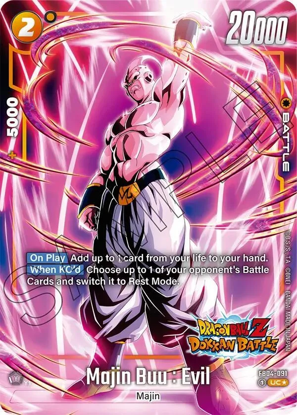 Majin Buu : Evil, Ultra Limit Alternate Art Reprints FB04-091