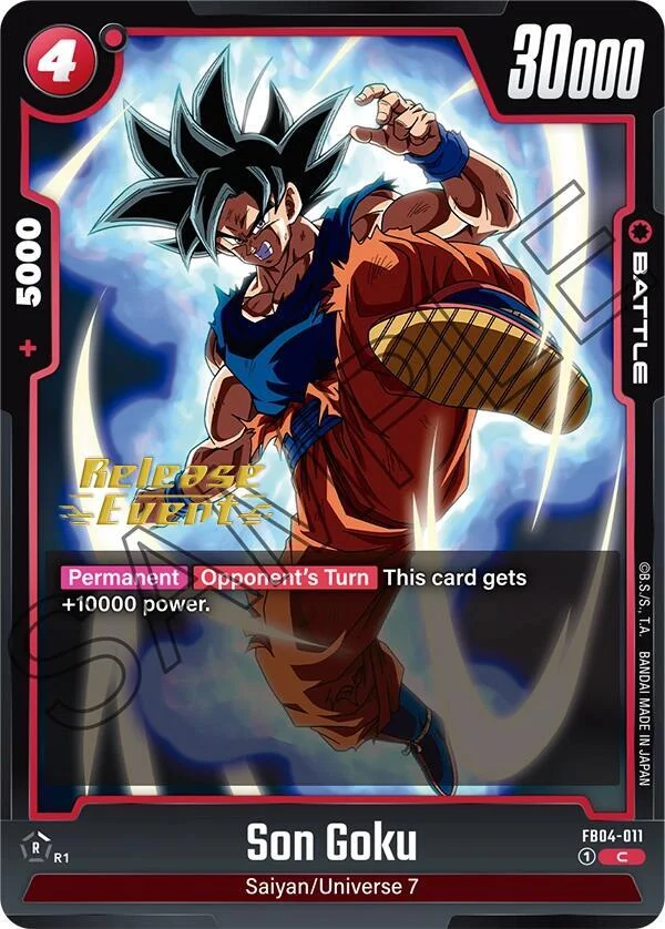 Son Goku, Ultra Limit Release Event Cards FB04-011