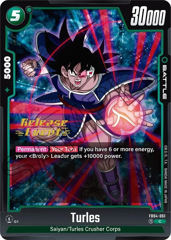 Turles, Ultra Limit Release Event Cards FB04-061