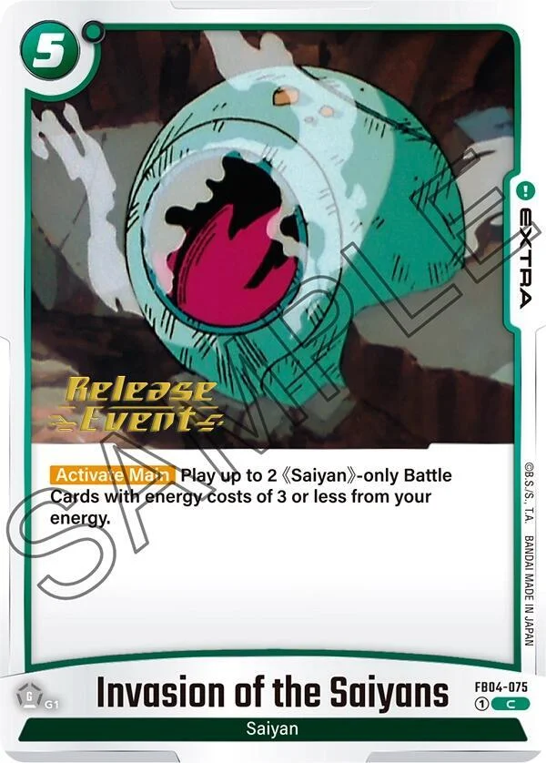 Invasion of the Saiyans, Ultra Limit Release Event Cards FB04-075