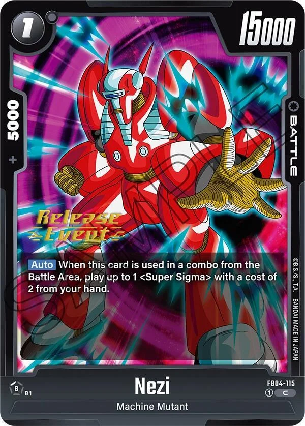 Nezi, Ultra Limit Release Event Cards FB04-115