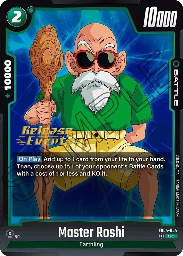 Master Roshi, Ultra Limit Release Event Cards FB04-054