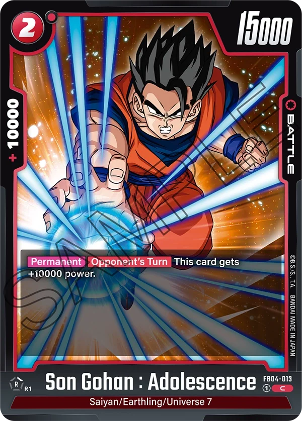 Son Gohan : Adolescence, Ultra Limit FB04-013