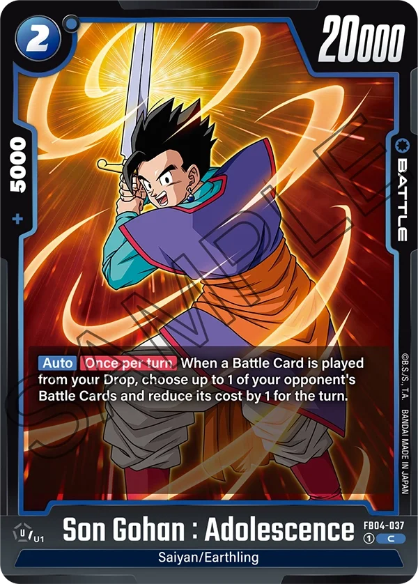 Son Gohan : Adolescence, Ultra Limit FB04-037