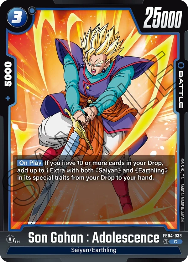 Son Gohan : Adolescence, Ultra Limit FB04-038