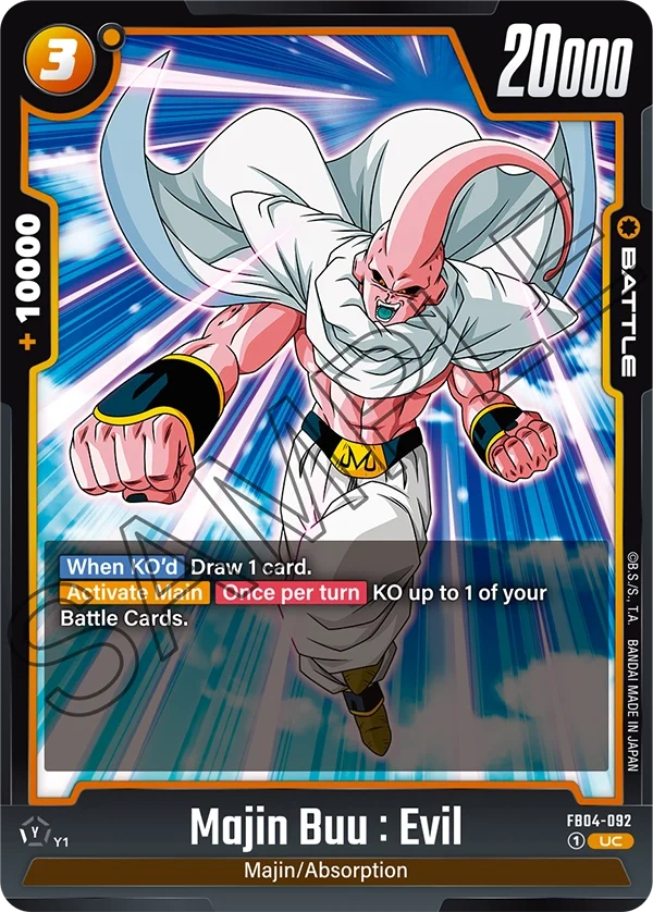 Majin Buu : Evil, Ultra Limit FB04-092