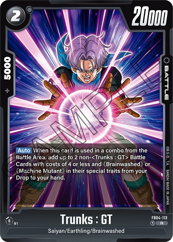 Trunks : GT, Ultra Limit FB04-113