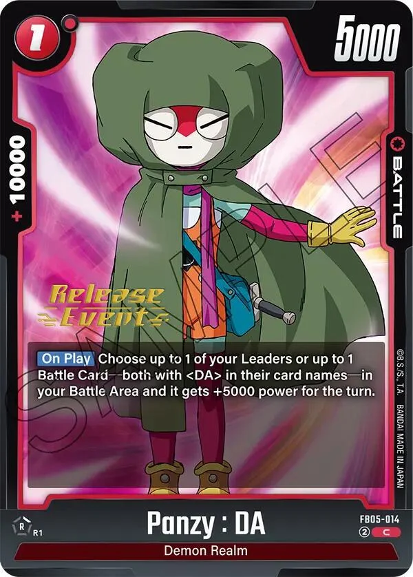 Panzy : DA, New Adventure Release Event Cards FB05-014