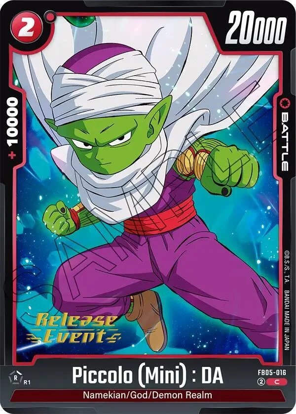 Piccolo (Mini) : DA, New Adventure Release Event Cards FB05-016