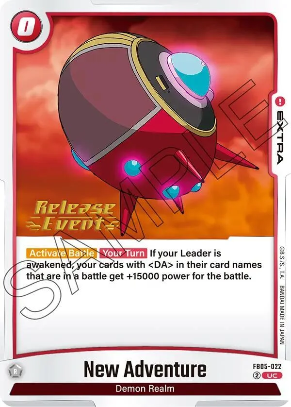 New Adventure, New Adventure Release Event Cards FB05-022