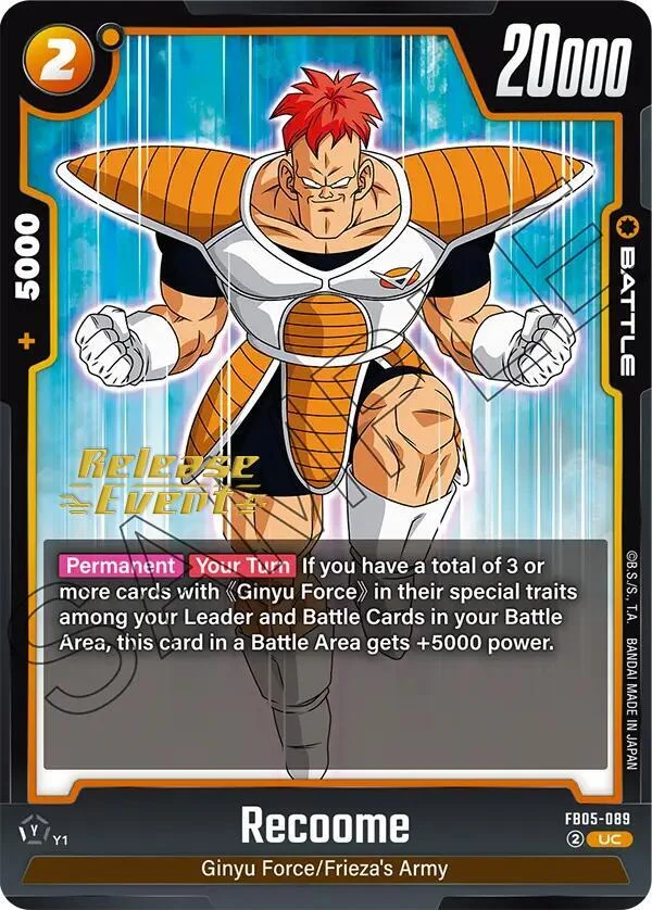Recoome, New Adventure Release Event Cards FB05-089