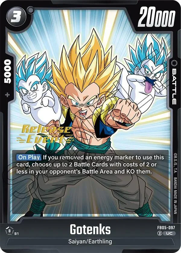 Gotenks, New Adventure Release Event Cards FB05-097