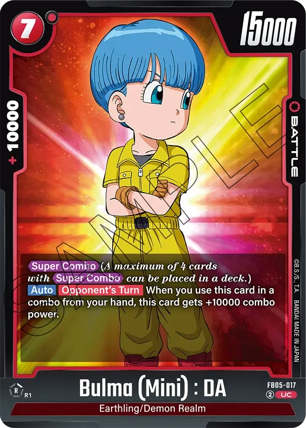 Bulma (Mini) : DA, New Adventure FB05-017