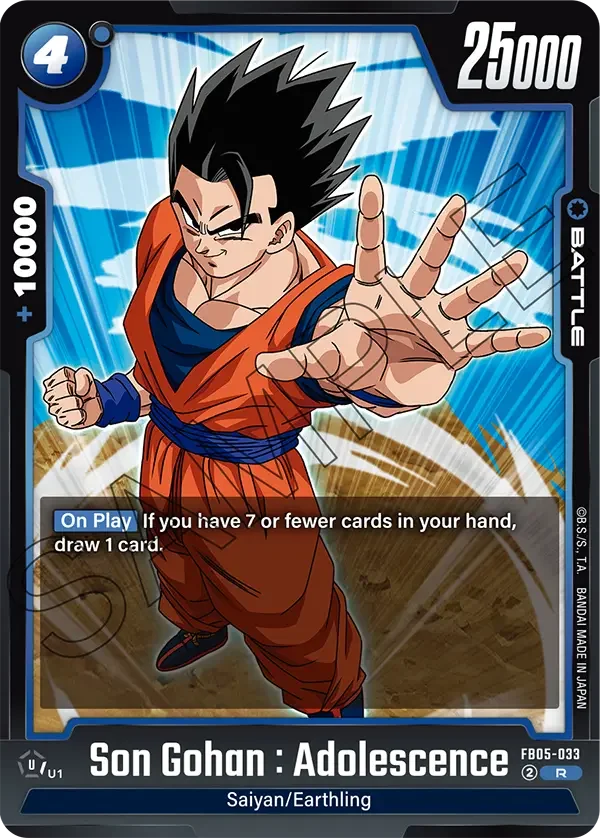 Son Gohan : Adolescence, New Adventure FB05-033
