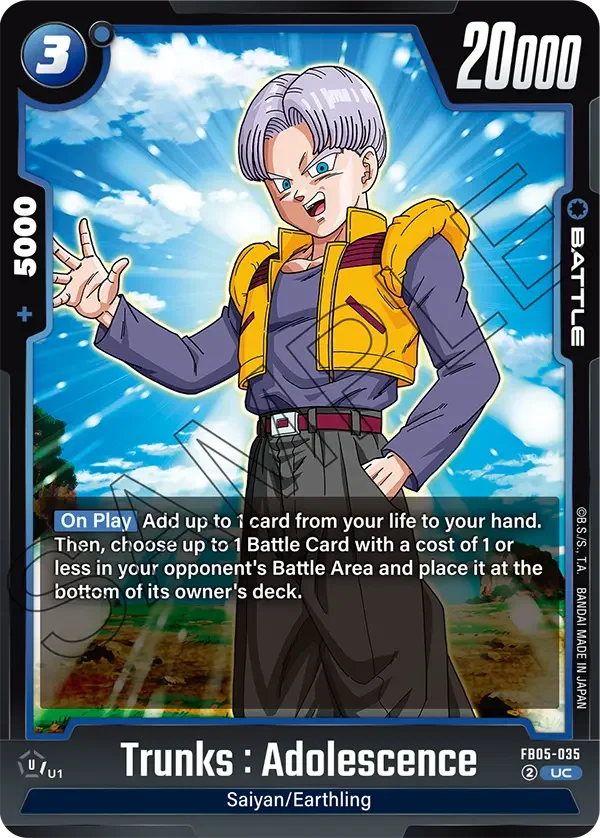 Trunks : Adolescence, New Adventure FB05-035