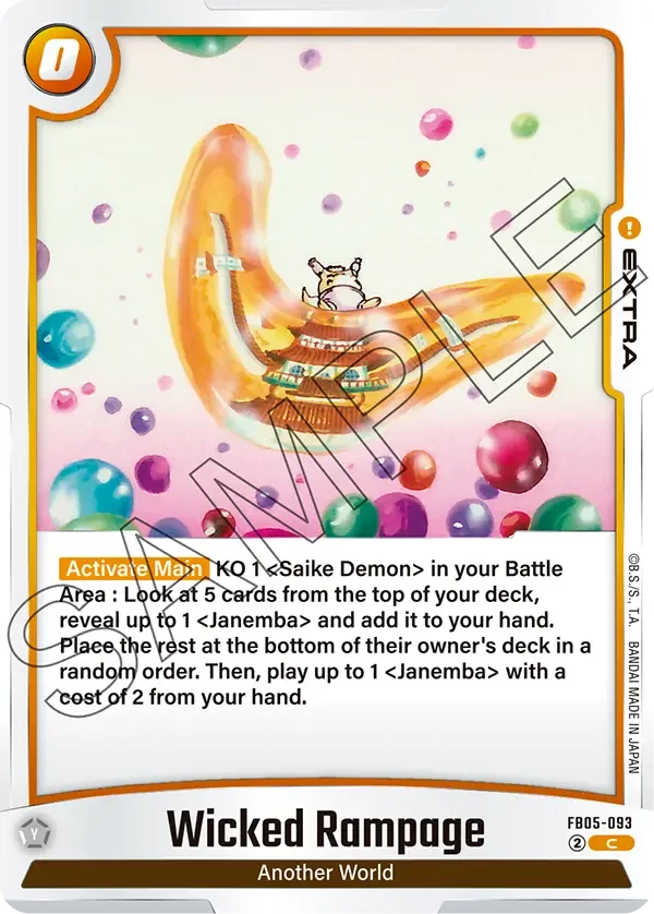 Wicked Rampage, New Adventure FB05-093