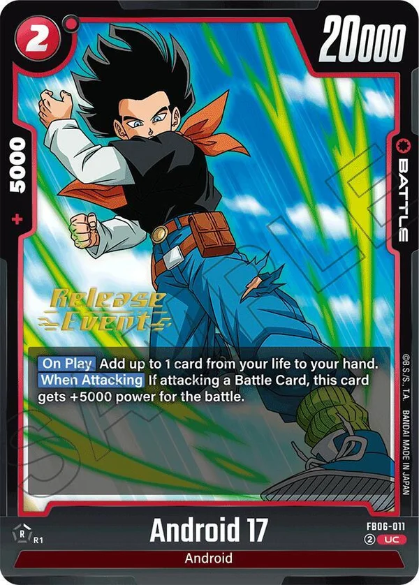Android 17, Rivals Clash Release Event Cards FB06-011