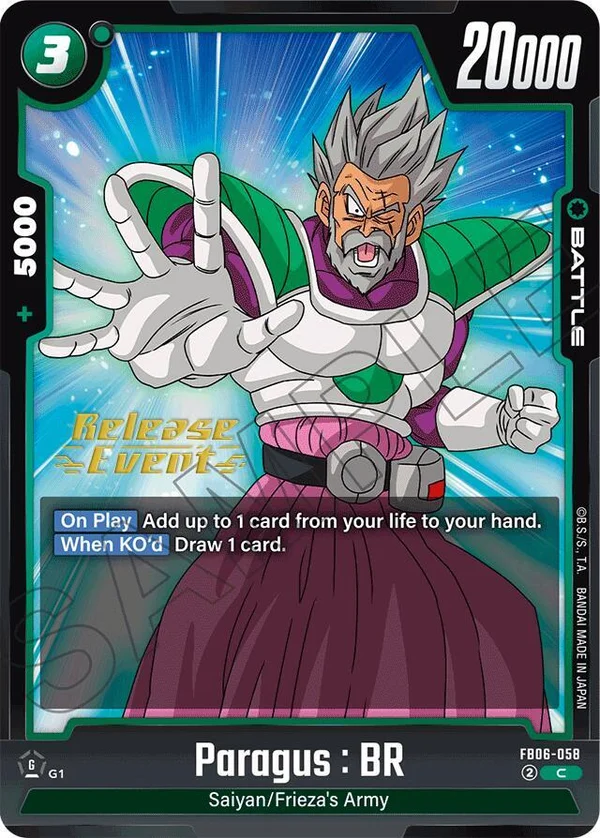 Paragus : BR, Rivals Clash Release Event Cards FB06-058