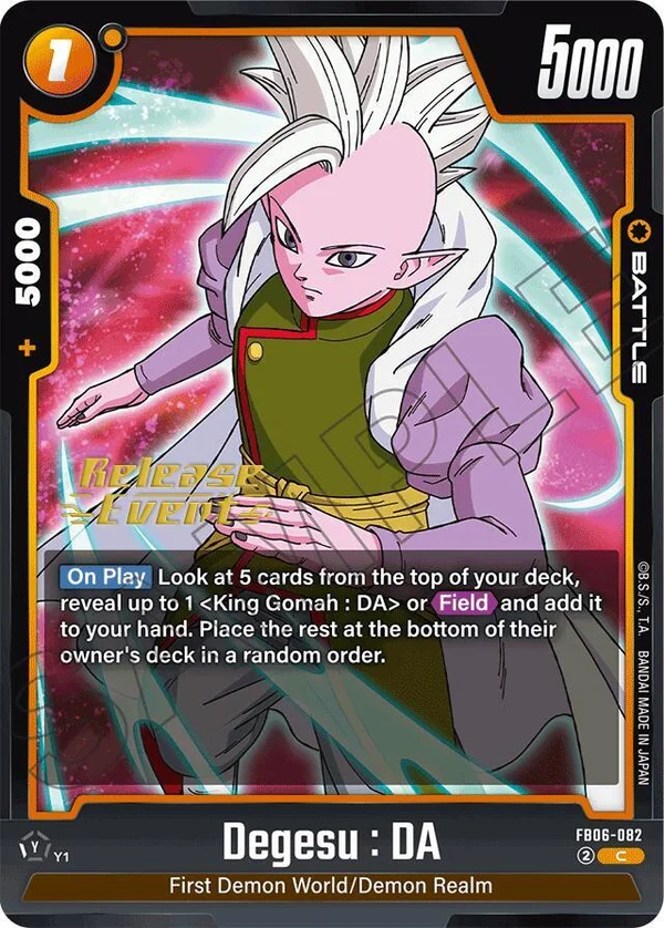 Degesu : DA, Rivals Clash Release Event Cards FB06-082