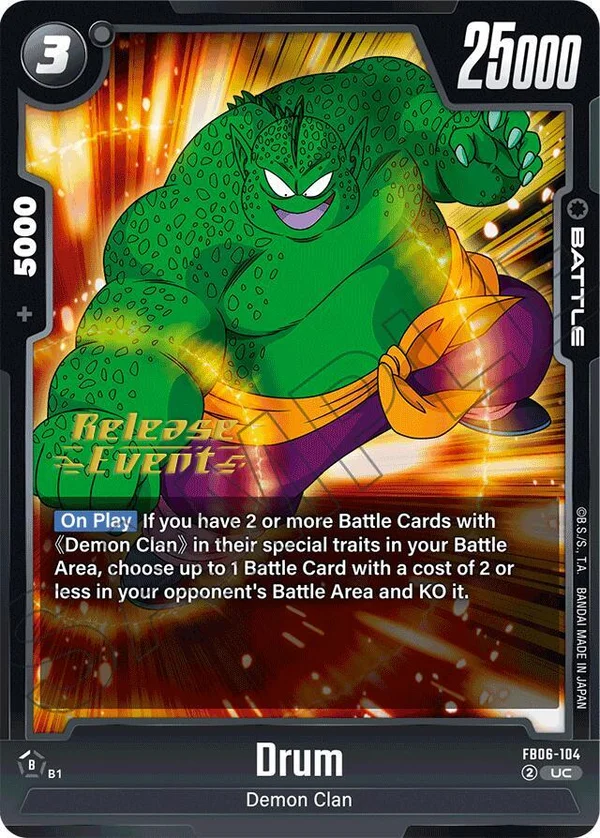 Drum, Rivals Clash Release Event Cards FB06-104