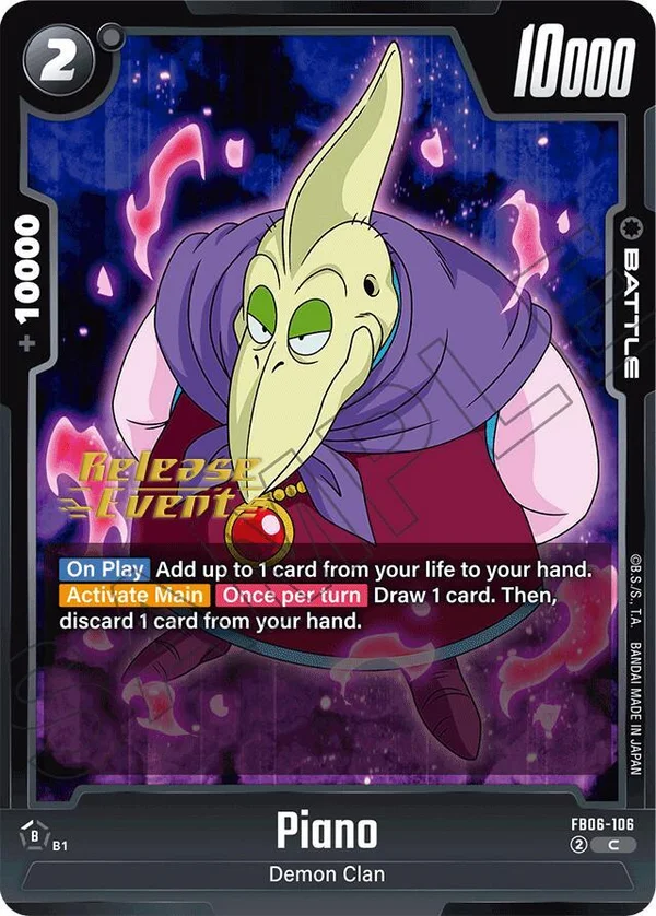 Piano, Rivals Clash Release Event Cards FB06-106