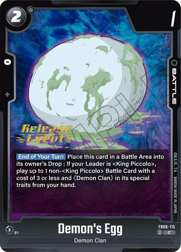 Demon's Egg, Rivals Clash Release Event Cards FB06-115
