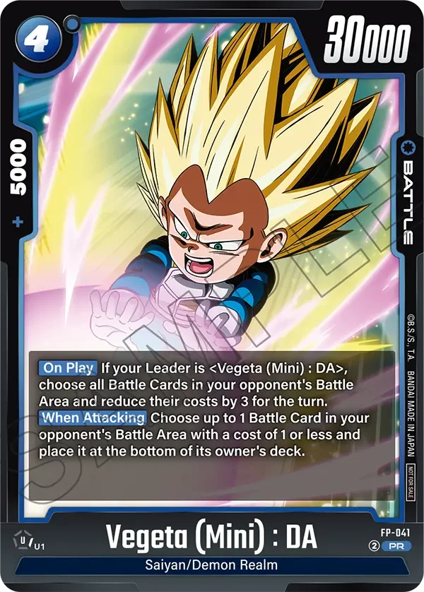 Vegeta (Mini) : DA, Rivals Clash Release Event Cards FP-041