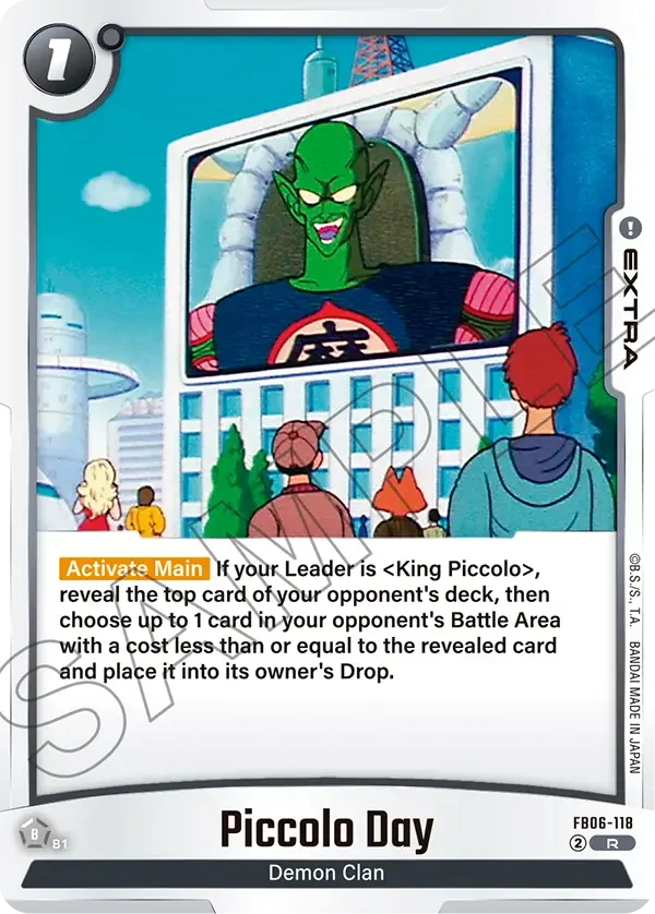 Piccolo Day, Rivals Clash FB06-118