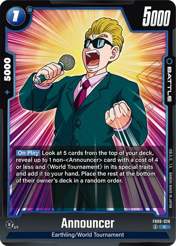 Announcer, Rivals Clash FB06-026
