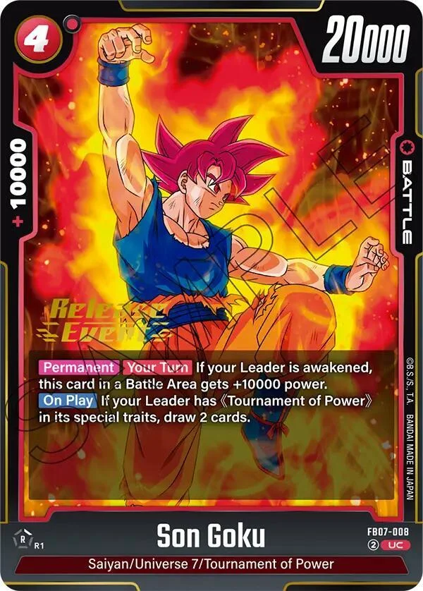 Son Goku, Wish For Shenron Release Event Cards FB07-008