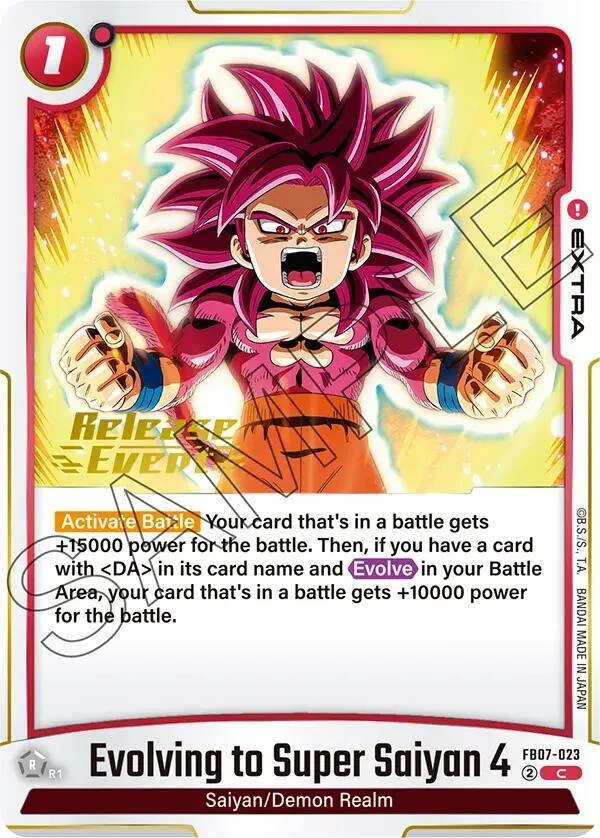 Evolving to Super Saiyan 4, Wish For Shenron Release Event Cards FB07-023