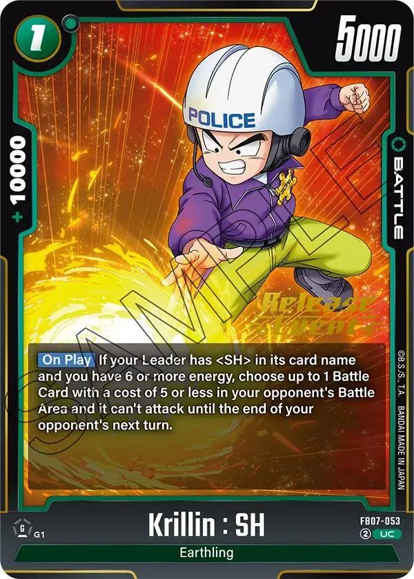 Krillin : SH, Wish For Shenron Release Event Cards FB07-053