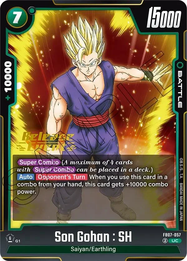 Son Gohan : SH, Wish For Shenron Release Event Cards FB07-057