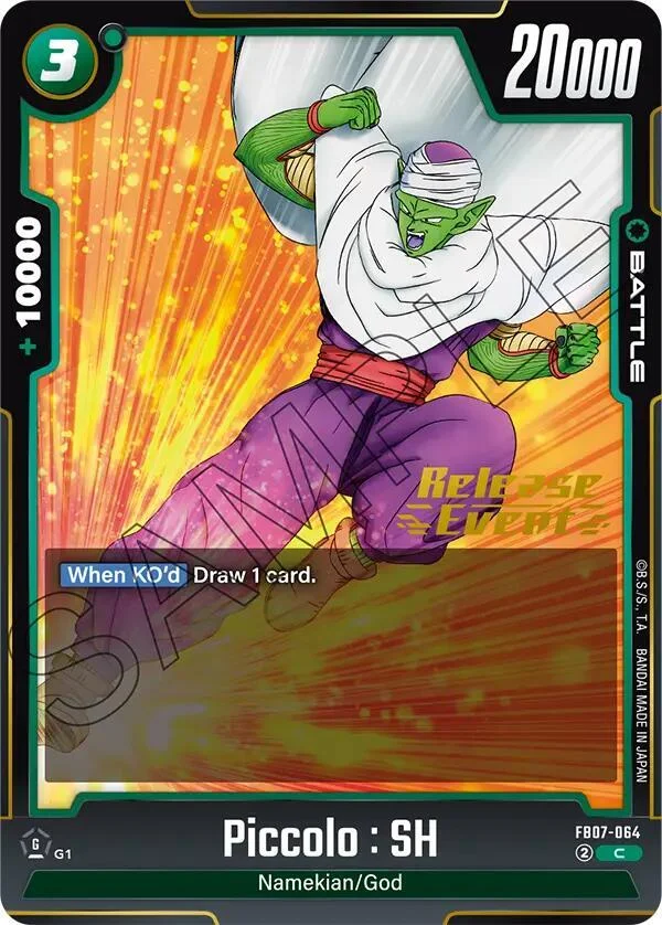 Piccolo : SH, Wish For Shenron Release Event Cards FB07-064