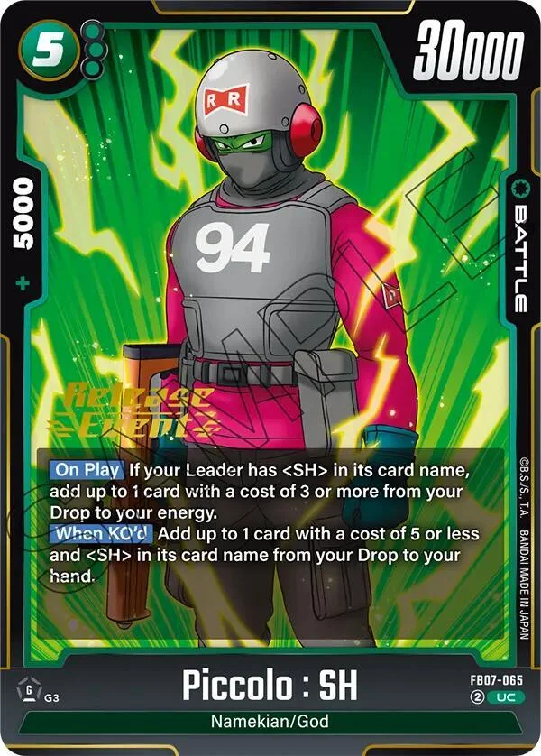 Piccolo : SH, Wish For Shenron Release Event Cards FB07-065