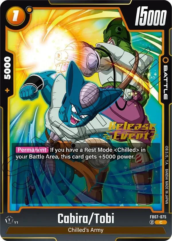 Cabira/Tobi, Wish For Shenron Release Event Cards FB07-075
