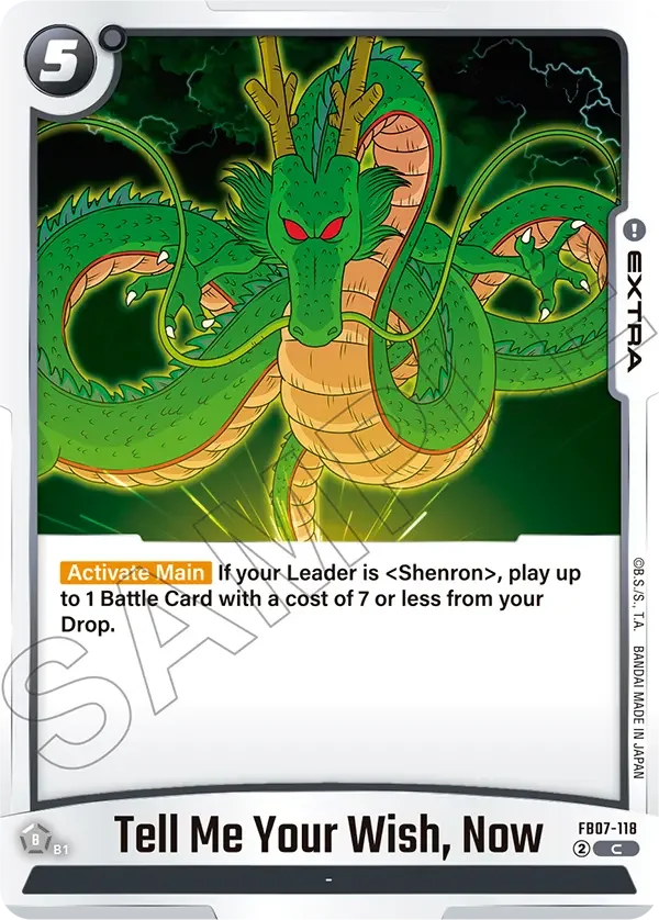 Tell Me Your Wish, Now, Wish For Shenron FB07-118