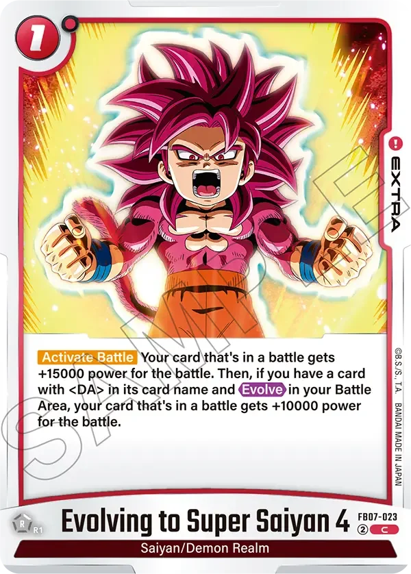 Evolving to Super Saiyan 4, Wish For Shenron FB07-023