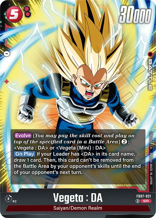 Vegeta : DA, Wish For Shenron FB07-021