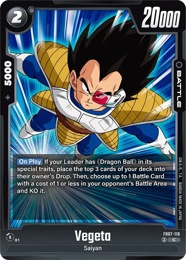 Vegeta, Wish For Shenron FB07-116