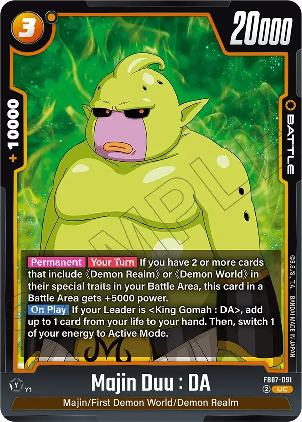 Majin Duu : DA, Wish For Shenron FB07-091